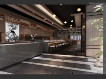 武進(jìn)吾悅廣場 日式料理店 吧臺區(qū)